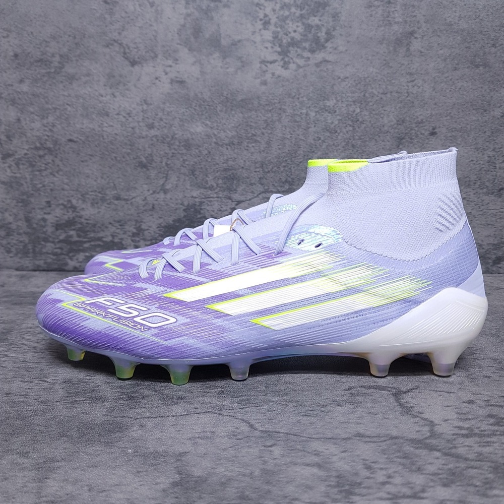 ADIDAS F50 Sparkfusion Elite Mid FG Soccer Cleats Womens 8.5 Purple JH7648